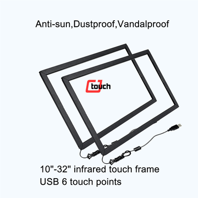 Antiglare 32 het Touche screencomité van Duimirl Vandalproof 3mm Aangemaakt Glas