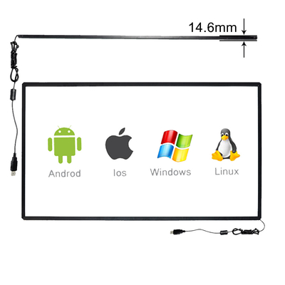 75Inch infrarode de Bekledings Digitale Signage van het 10 Punttouche screen Antistamper